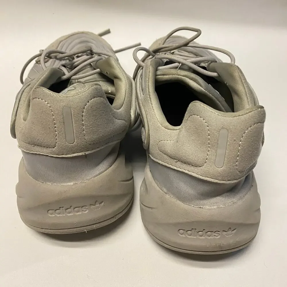 Adidas Ozelia Triple Gray Grey Lace-Up Athletic Sneakers Men's Size 10